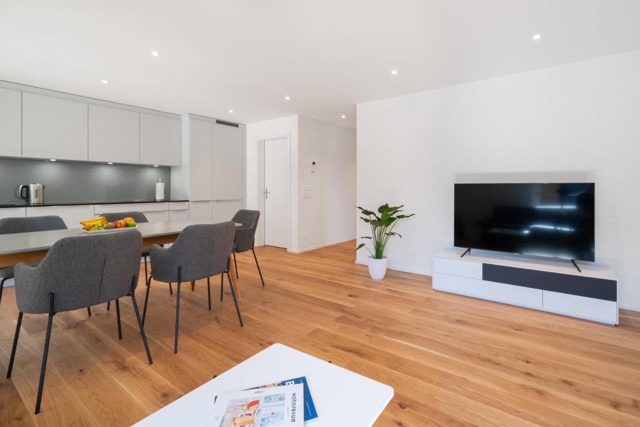 Moderne Neubauwohnung In Wilderswil Dış mekan fotoğraf