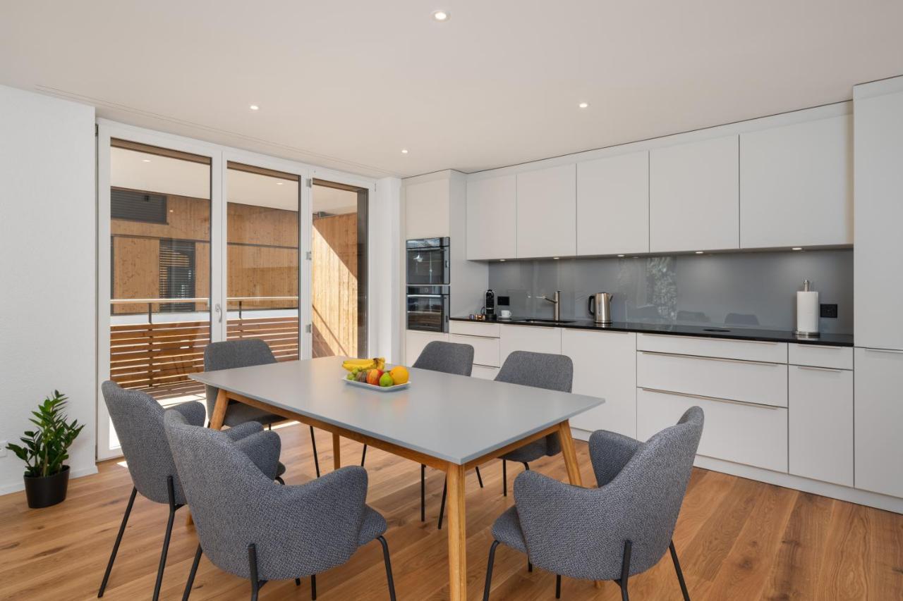Moderne Neubauwohnung In Wilderswil Dış mekan fotoğraf