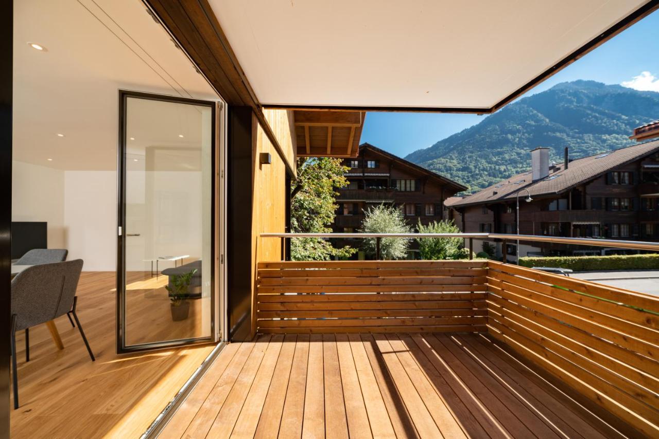 Moderne Neubauwohnung In Wilderswil Dış mekan fotoğraf